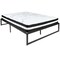 Emma and Oliver 14" Platform Bed Frame & 10" Mattress in a Box - No Box Spring Required